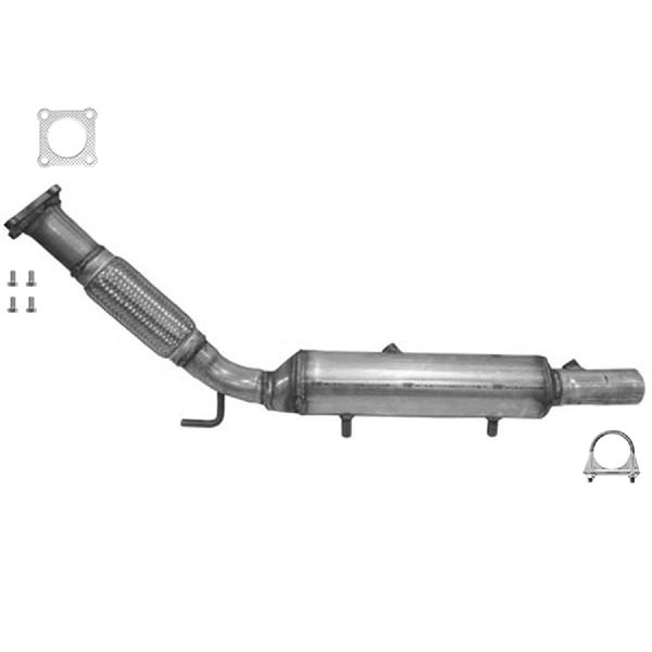 Catalytic Converter - Rear for 2006-2009 Volkswagen Rabbit (Eastern Catalytic 40776)