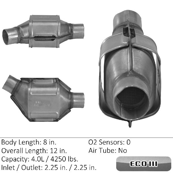 Catalytic Converter - Front, Front Left, Rear (Eastern Catalytic 93425)