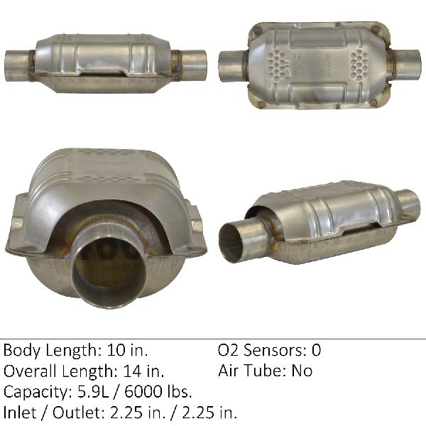 Catalytic Converter - Center, Front for 1983-1995 Ford Thunderbird (Eastern Catalytic 70317)