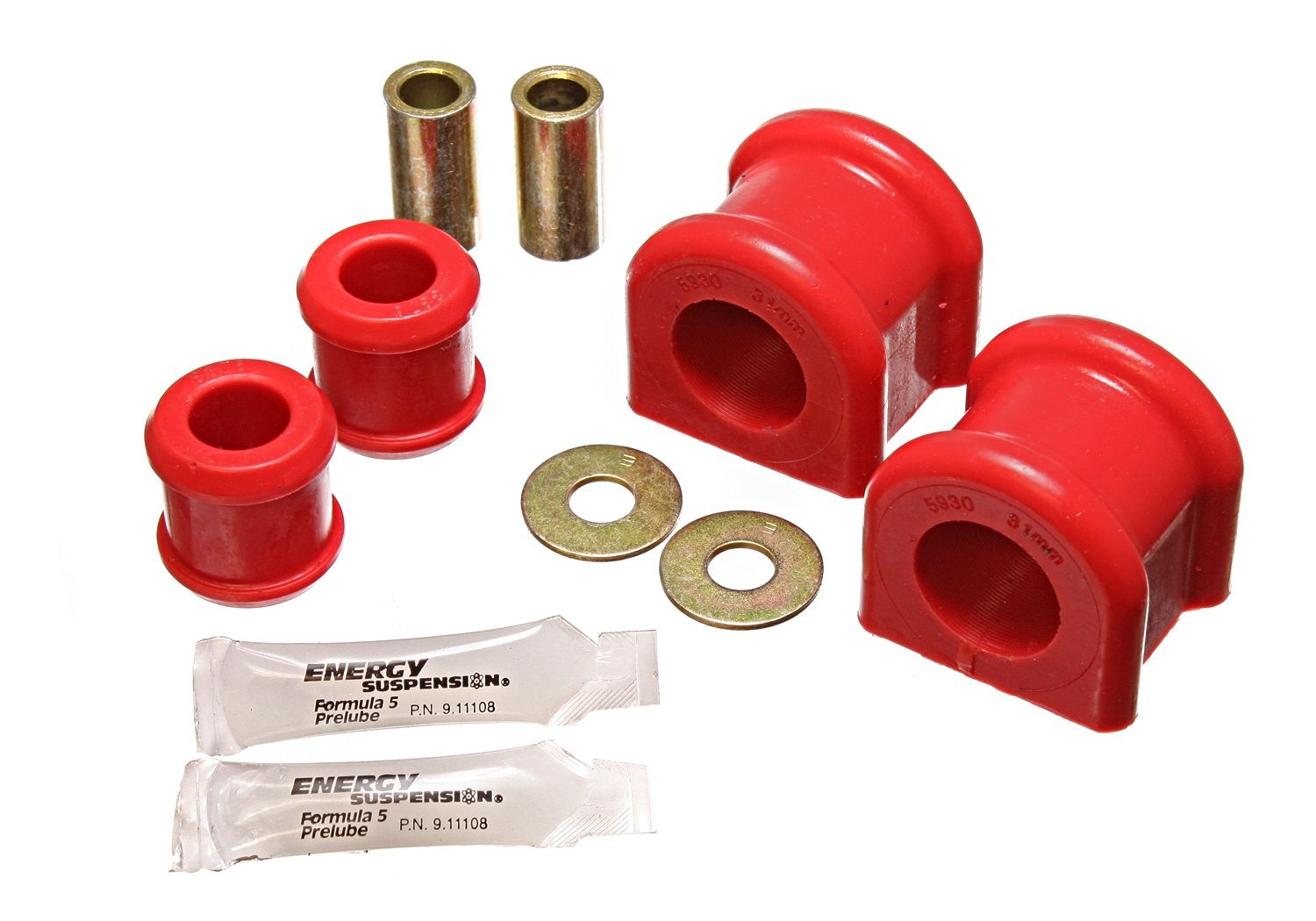 2017, 2016, 2015, 2014, 2013, 2012, 2011, 2010, 2009, 2008, 2007 Jeep Wrangler Suspension Stabilizer Bar Bushing Kit