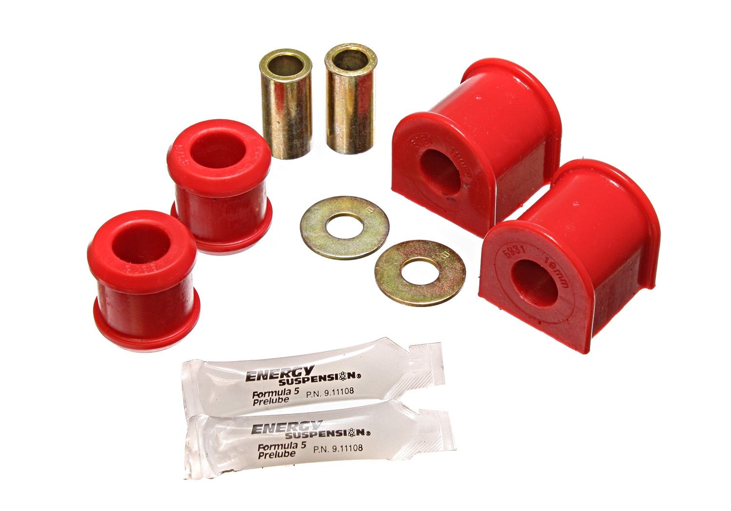 2017, 2016, 2015, 2014, 2013, 2012, 2011, 2010, 2009, 2008, 2007 Jeep Wrangler Suspension Stabilizer Bar Bushing Kit