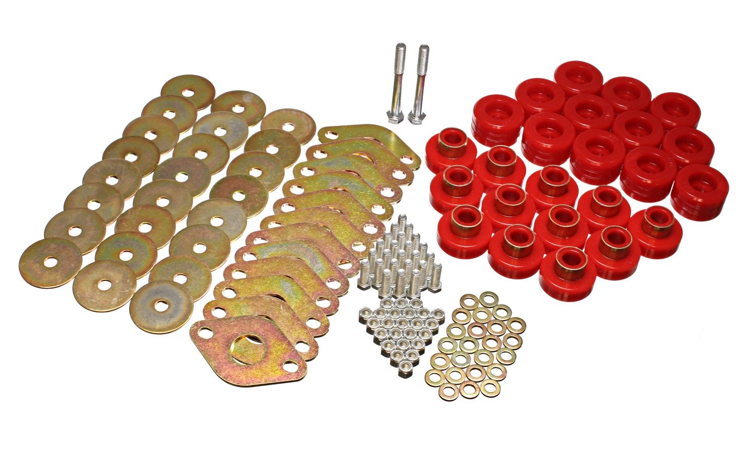 2017, 2016, 2015, 2014, 2013, 2012, 2011, 2010, 2009, 2008, 2007 Jeep Wrangler Body Mount Set