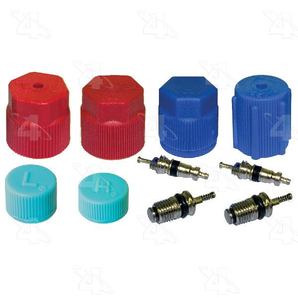 A/C System Valve Core and Cap Kit for 2001-2006 Lexus LS430 (Four Seasons 26783)