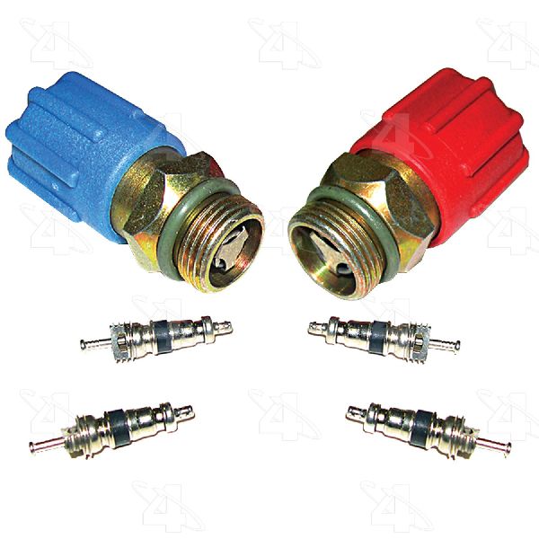 A/C System Valve Core and Cap Kit for 2000 BMW 323Ci (Four Seasons 26784)