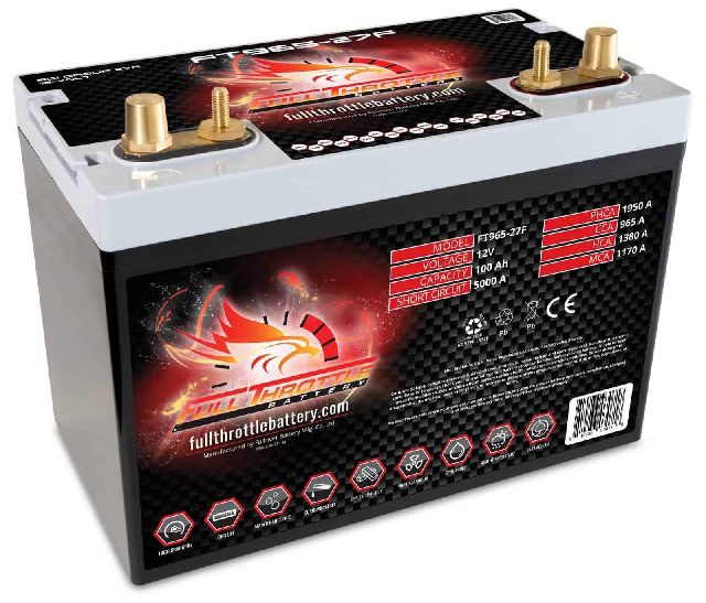 Vehicle Battery (Fullriver Battery FT965-27F)