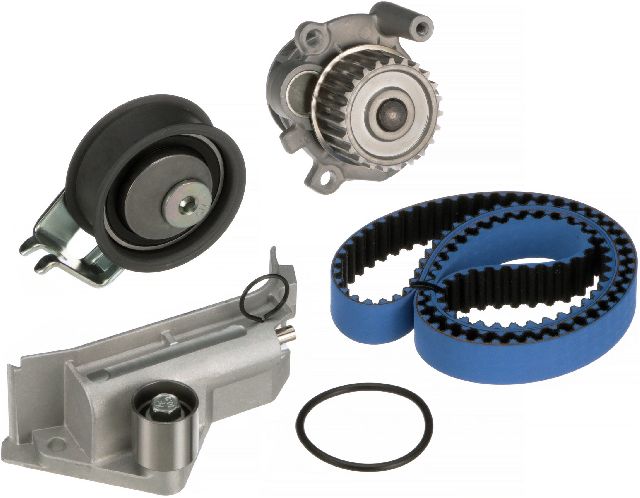 Engine Timing Belt Kit with Water Pump for 2001 Audi A4 (Gates TCKWP306MRB)