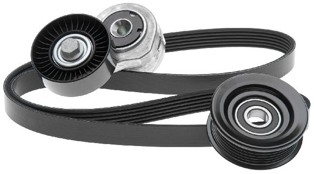 Serpentine Belt Drive Component Kit - Accessory Drive for 2007-2010 Ford Mustang (Gates 90K-38385)