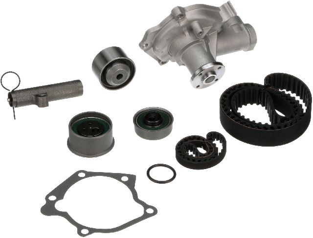 Engine Timing Belt Kit with Water Pump for 2000-2004 Mitsubishi Eclipse (Gates TCKWP232A)