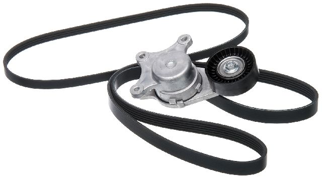Serpentine Belt Drive Component Kit for 2010-2012 Ford Flex (Gates 90K-38485A)