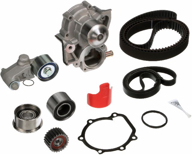 Engine Timing Belt Kit with Water Pump for 2008-2011 Subaru Outback (Gates TCKWP304ASF)