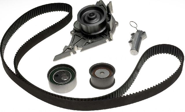 Engine Timing Belt Kit with Water Pump for 1999-2001 Audi A4 (Gates TCKWP297)