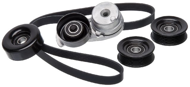 Serpentine Belt Drive Component Kit for 2003-2004 Ford Mustang (Gates 90K-38189B)