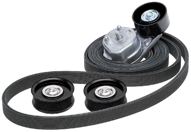 Serpentine Belt Drive Component Kit for 2012-2016 Ford F-450 Super Duty (Gates 90K-39153A)