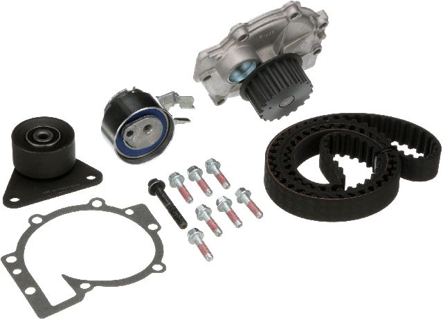Engine Timing Belt Kit with Water Pump for 2007-2012 Volvo C30 (Gates TCKWP331B)