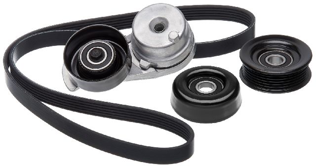 Serpentine Belt Drive Component Kit for 2000-2002 Ford Mustang (Gates 90K-38189C)