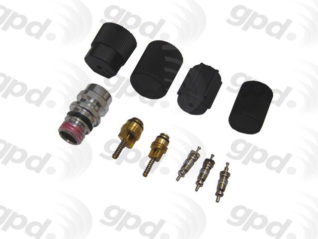 A/C System Valve Core and Cap Kit for 1995-2000 Chrysler Cirrus (Global Parts 1311572)
