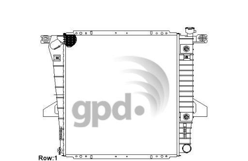 Radiator for 1998-2001 Ford Ranger (Global Parts 2172C)