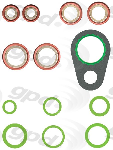 A/C System O-Ring and Gasket Kit for 2013-2019 Ford Escape (Global Parts 1321375)