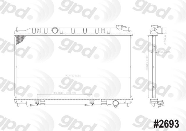 Radiator for 2004-2006 Nissan Maxima (Global Parts 2693C)