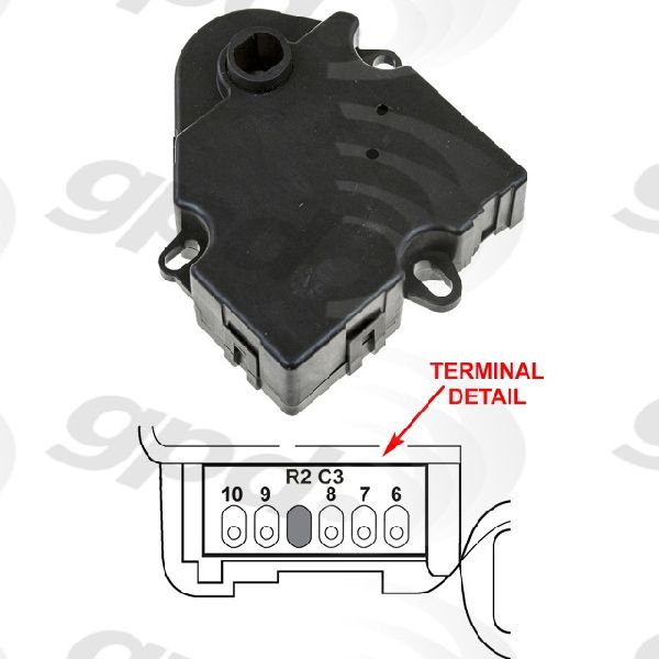 HVAC Blend Door Actuator for 2003-2013 Cadillac Escalade EXT (Global Parts 1712065)