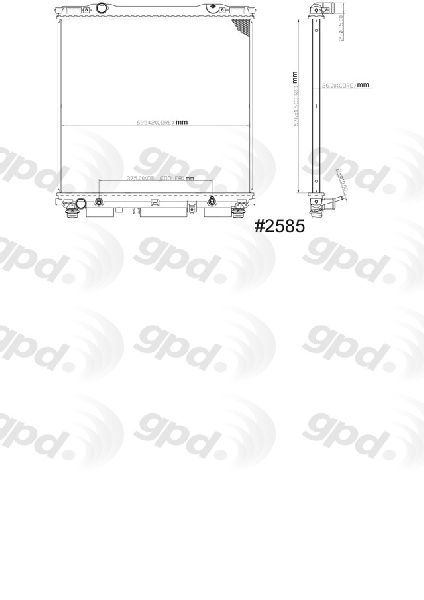 Radiator for 2003-2006 Kia Sorento (Global Parts 2585C)