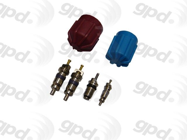 A/C System Valve Core and Cap Kit for 2004-2006 BMW 545i (Global Parts 1311574)