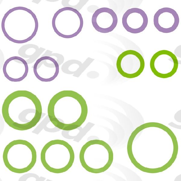 A/C System O-Ring and Gasket Kit for 2014-2018 BMW 320i (Global Parts 1321398)