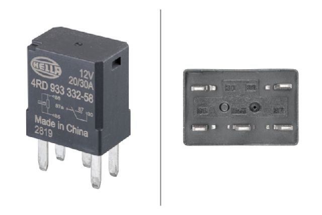 A/C Clutch Relay (Hella 933332581)