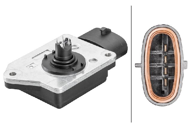Mass Air Flow Sensor for 1991-1995 Mercury Sable (Hella 358166051)