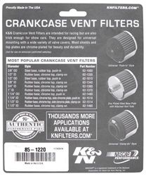 K&N Engine Valve Cover Adapter 