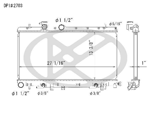Radiator for 2005-2006 Saab 9-2X (Koyorad A2703)