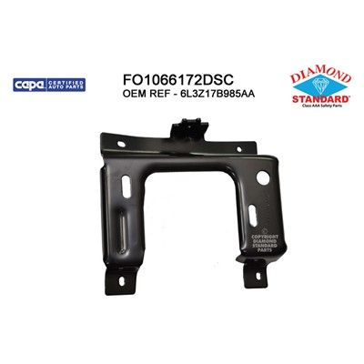 Replacement Bumper Mounting Plate  Front Left 