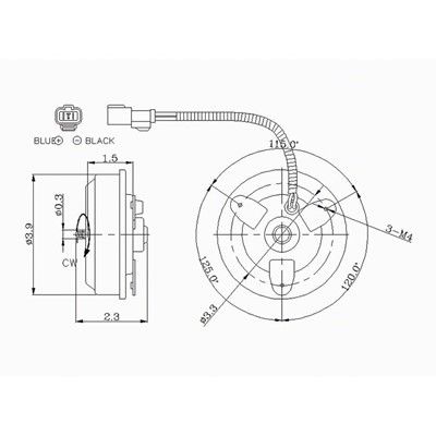 Replacement A/C Condenser Fan Motor 