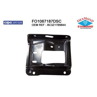 Replacement Bumper Mounting Plate  Front Right 