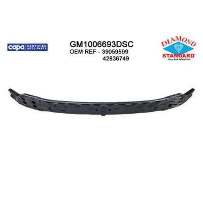 Replacement Bumper Impact Bar  Front 