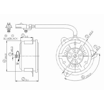 Replacement A/C Condenser Fan Motor 