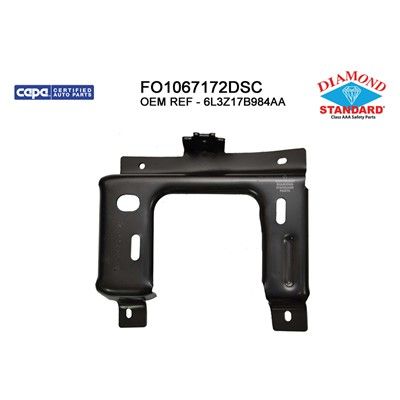 Replacement Bumper Mounting Plate  Front Right 