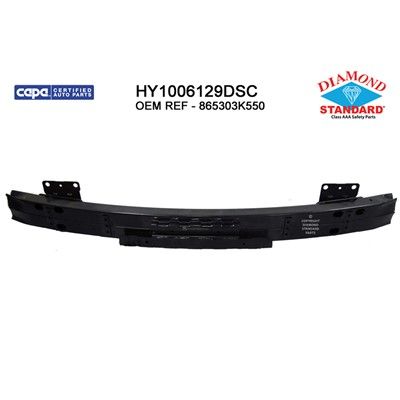 Replacement Bumper Impact Bar  Front 