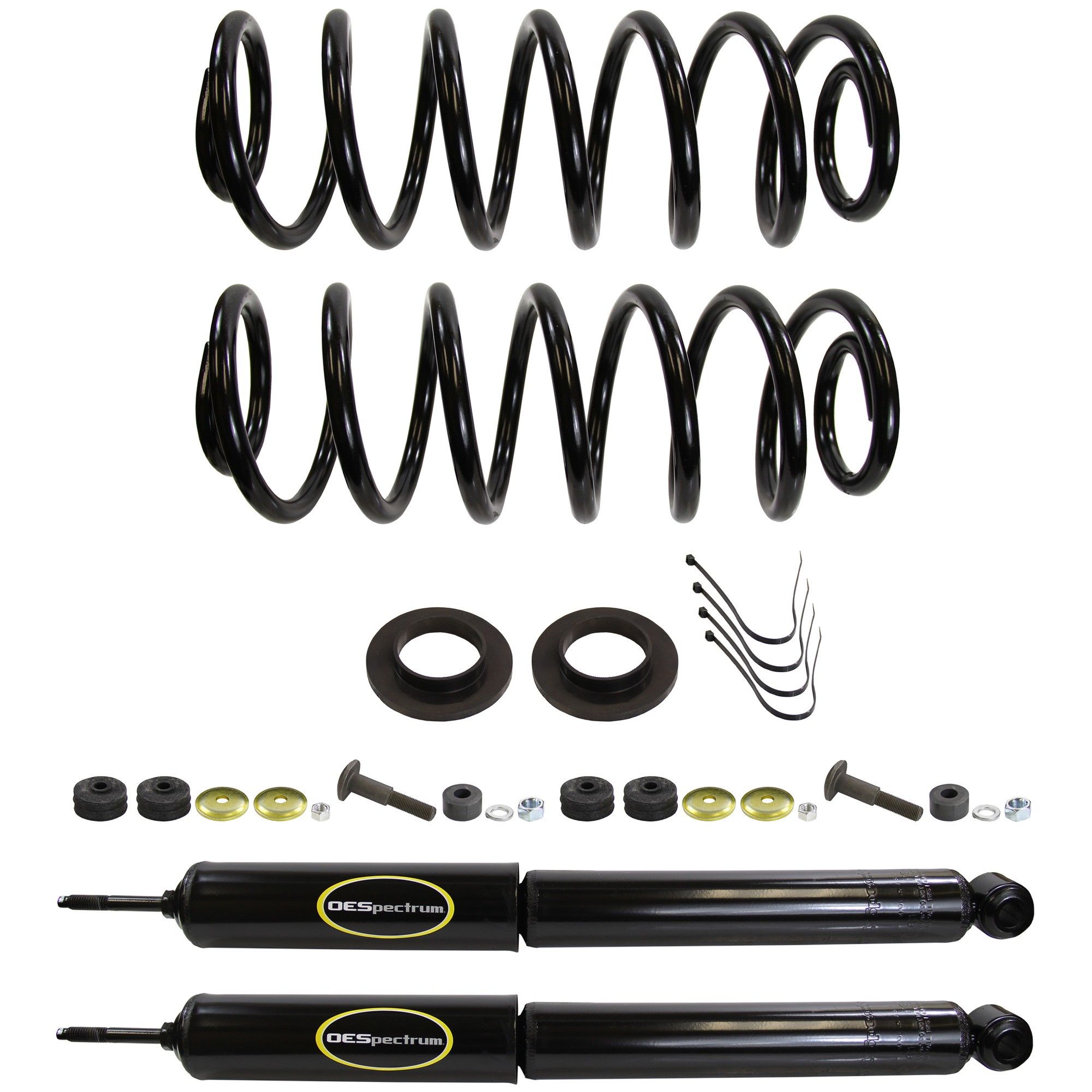 2002, 2001, 2000, 1999, 1998, 1997, 1996, 1995, 1994, 1993, 1992, 1991, 1990 Lincoln Town Car Victoria Air Spring to Coil Spring Conversion Kit