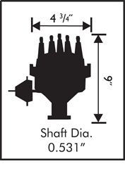 Distributor for 1967-1970 Mercury Cougar (MSD 8595)