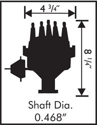 Distributor for 1979-1985 Ford Mustang (MSD 8352)
