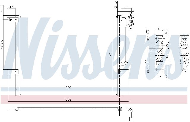 A/C Condenser for 2001-2006 BMW M3 (Nissens 94431)