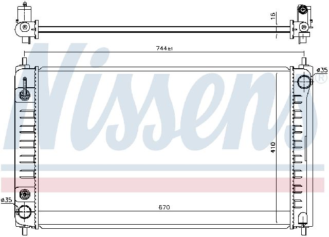 Radiator for 2007-2012 Nissan Altima (Nissens 68762)