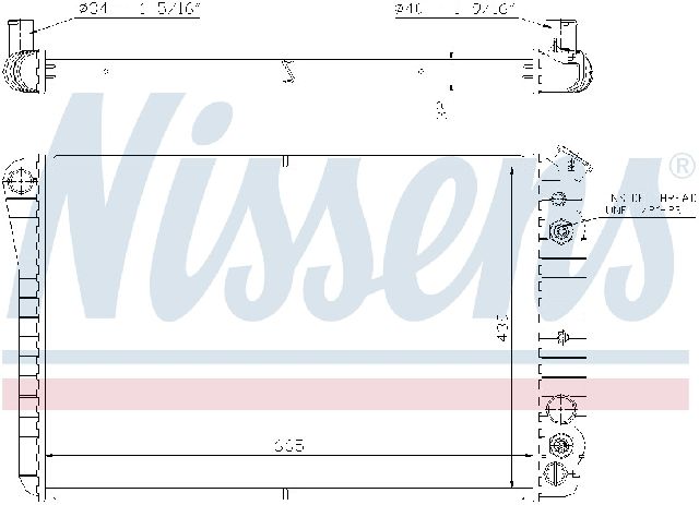 Radiator for 1980-1985 Chevrolet Impala (Nissens 67600)