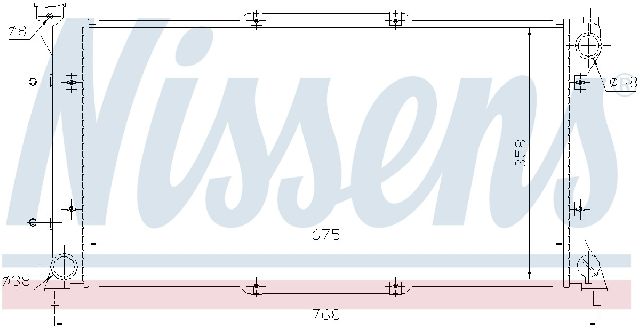 Radiator for 1995-1999 Subaru Legacy (Nissens 67703)