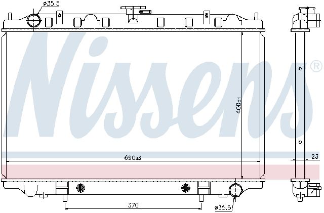 Radiator for 1995-1999 Nissan Maxima (Nissens 67352)