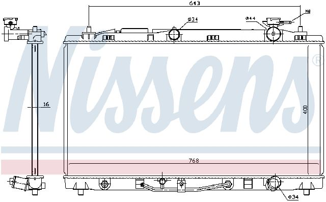 Radiator for 2007-2012 Lexus ES350 (Nissens 646812)