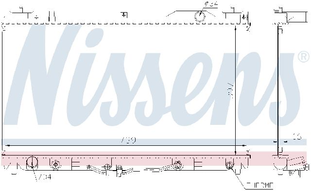 Radiator for 2004-2006 Lexus ES330 (Nissens 64633)