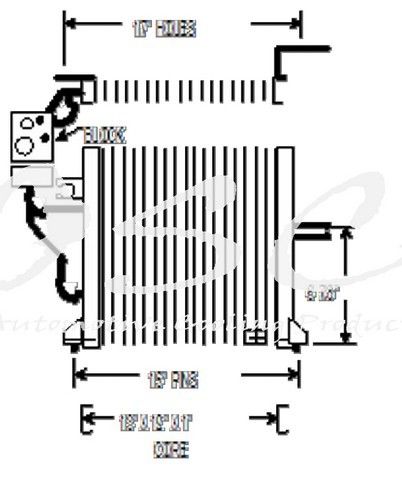 1993 Dodge Colt A/C Condenser