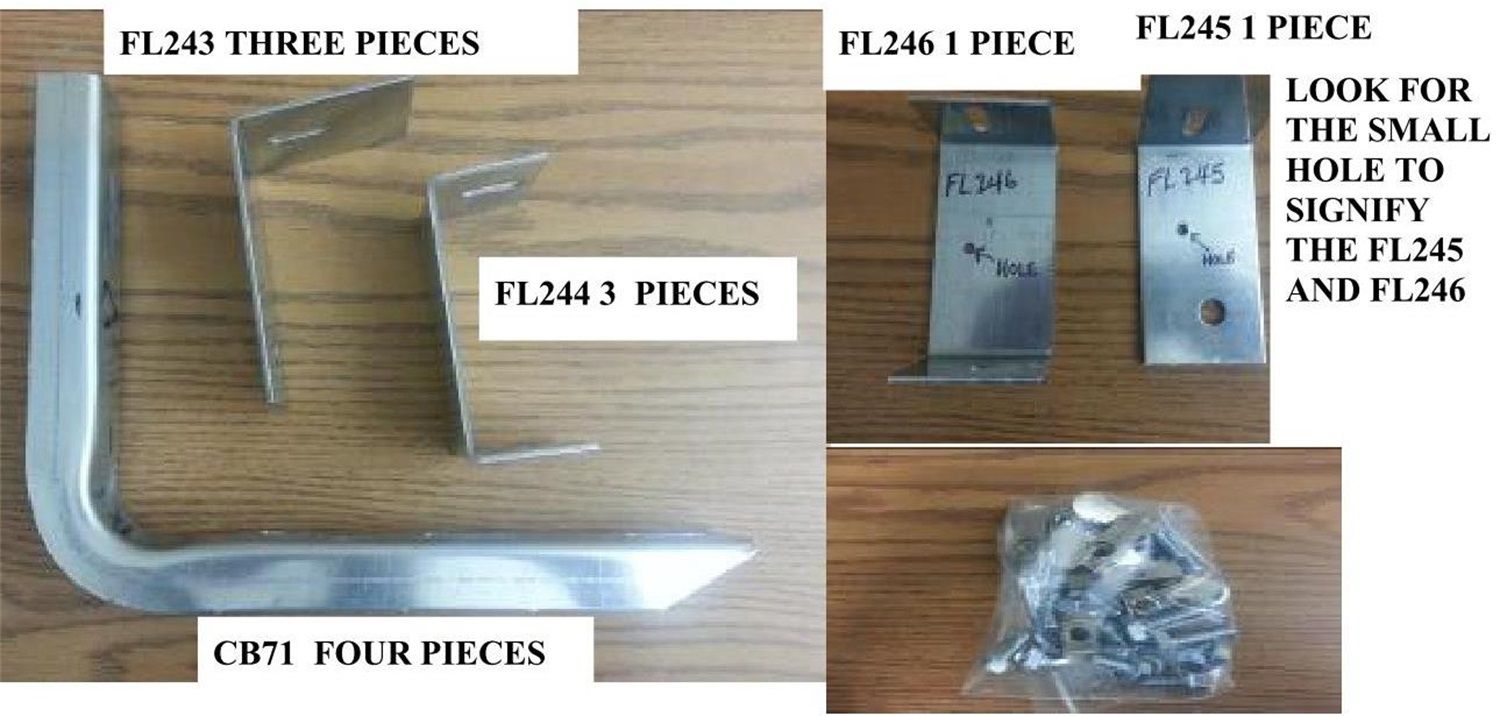 2016, 2015, 2014, 2013 GMC Acadia Running Board Mount Kit